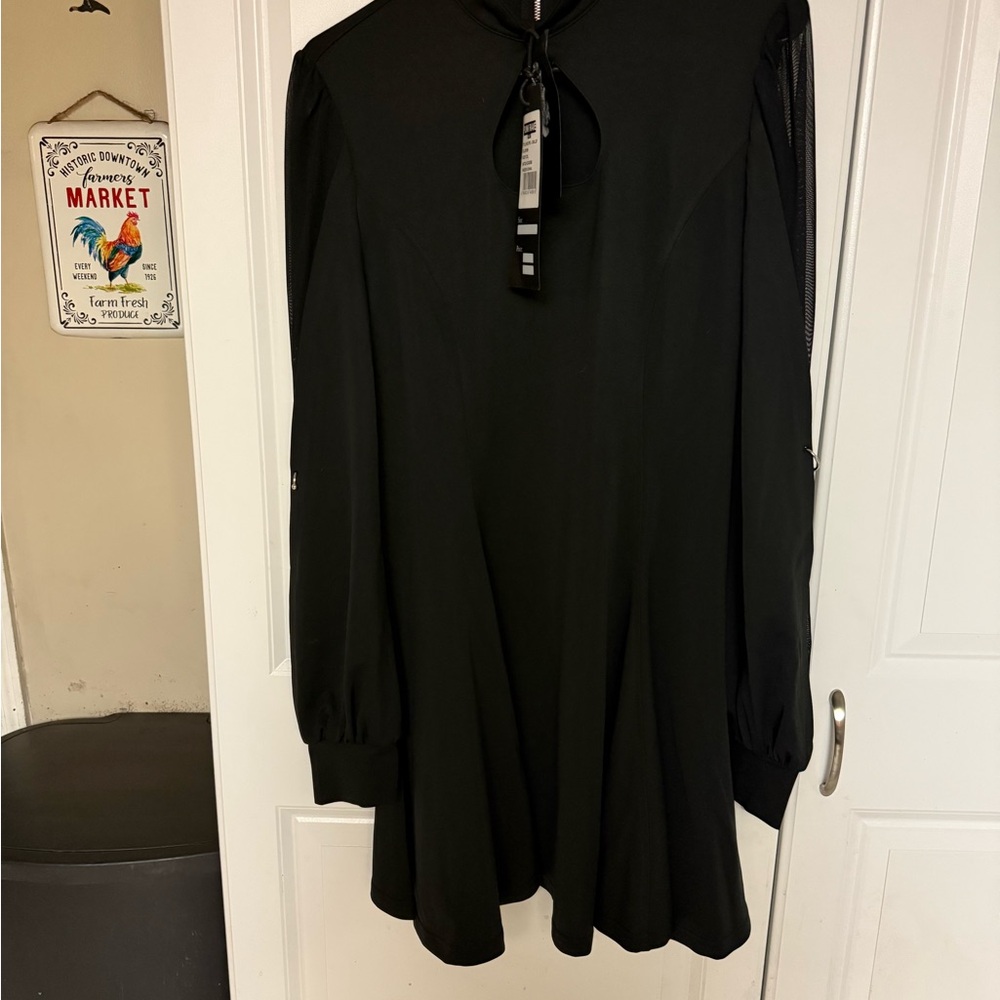Elegant Black Dress goth/emo NEW!
